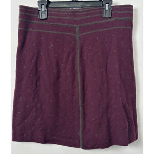 SMARTWOOL Women M Merino Wool Blend Mini Dot Reversable Warm Outdoor Skirt B18